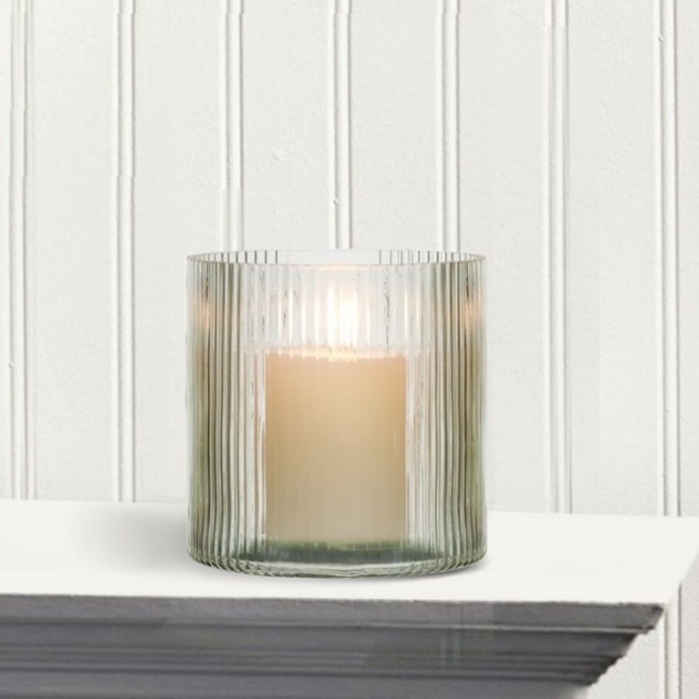 Better Homes & Gardens Elegant Glass Candle Holder - Green